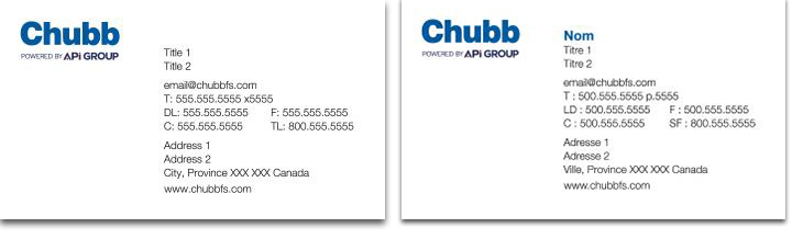 Business Card (Bilingual)